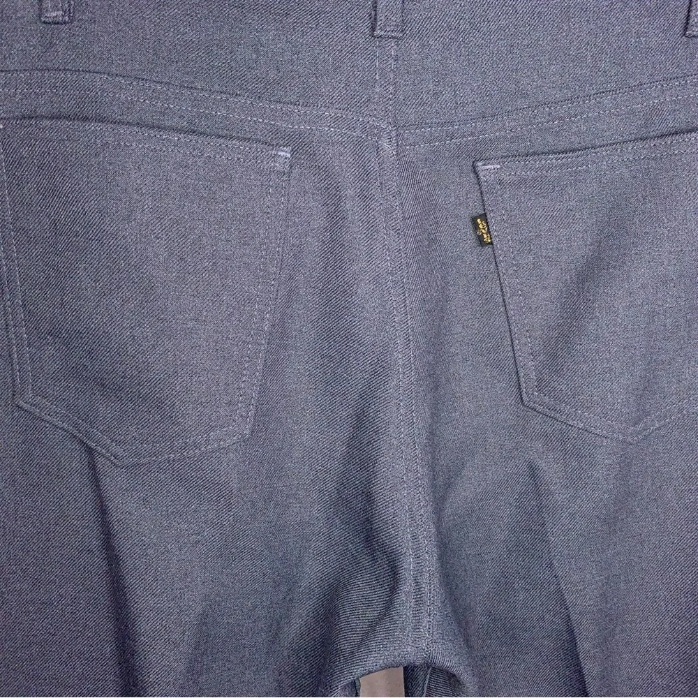 Vintage 36 Waist Levi’s Grey Pleated Trousers Mens Western Classic